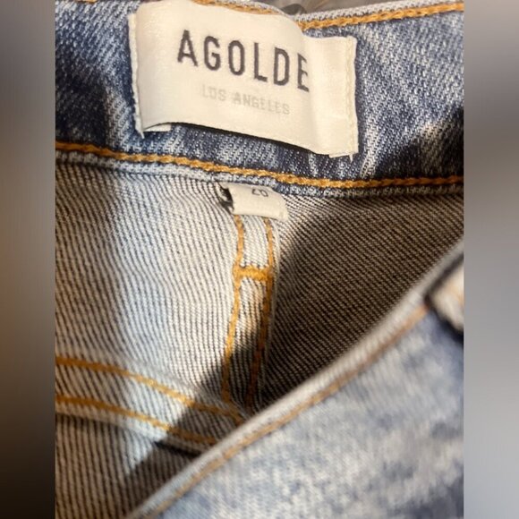 AGOLDE Mid-Rise Sophie Trendy Style Distressed 5 Pocket Skinny Leg Jeans 26 - Picture 4 of 6